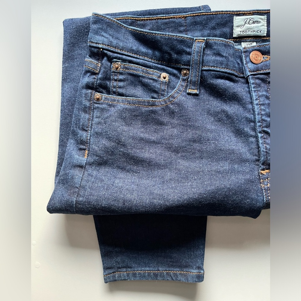 Petite J. Crew Trademark Toothpick Skinny Jeans - Size 12P - Picture 9 of 15